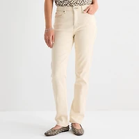 a.n.a Womens High Rise Straight Leg Slim Fit Jean