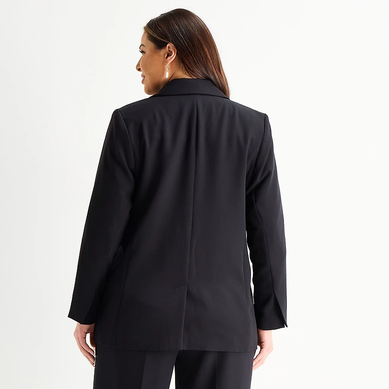 Liz Claiborne Womens Plus Classic Fit Blazer