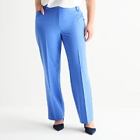 Liz Claiborne Audra Womens Plus Straight Mid Rise Trouser