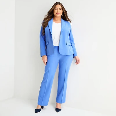 Liz Claiborne Audra Womens Plus Straight Mid Rise Trouser