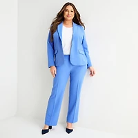Liz Claiborne Audra Womens Plus Straight Mid Rise Trouser
