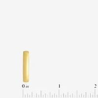 Mens 4MM 14K Gold Over Silver Wedding Band