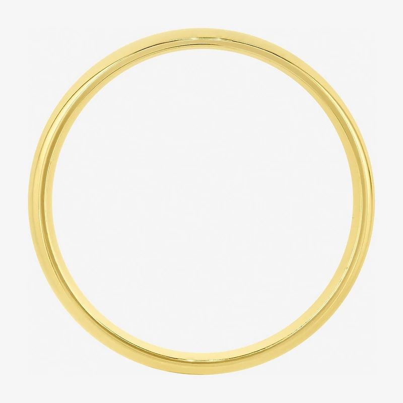 Mens 6MM 14K Gold Over Silver Wedding Band
