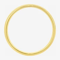 Mens 6MM 14K Gold Over Silver Wedding Band