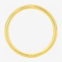Mens 8MM 14K Gold Over Silver Wedding Band
