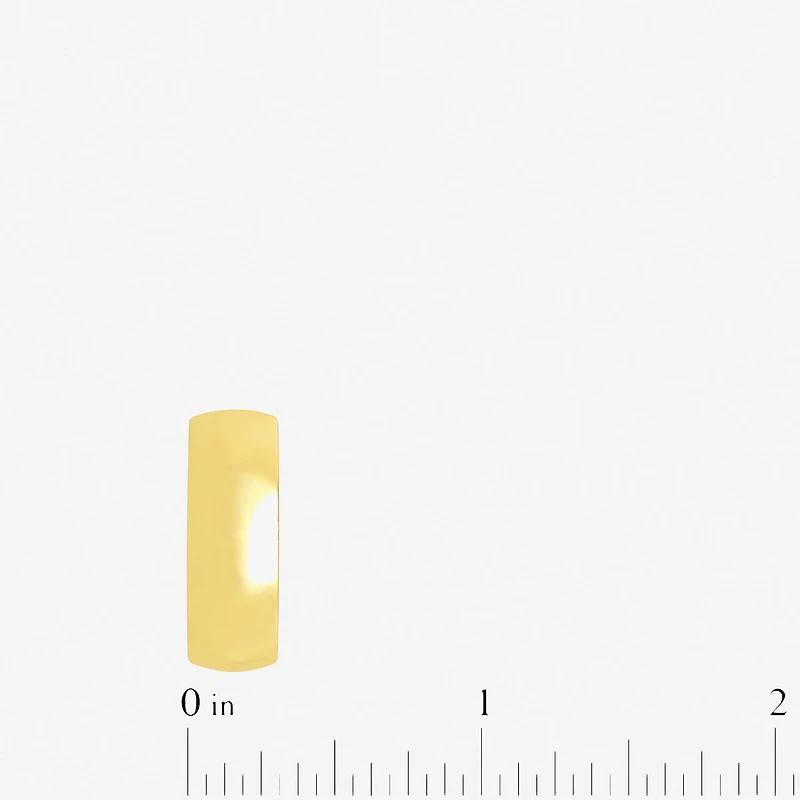 Mens 8MM 14K Gold Over Silver Wedding Band