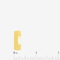 Mens 8MM 14K Gold Over Silver Wedding Band