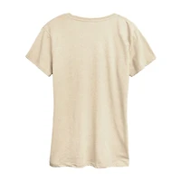 Peanuts Pumpkin Patch Womens Crew Neck Short Sleeve Regular Fit Graphic T-Shirt