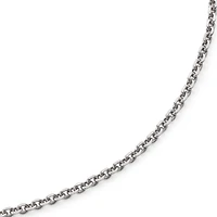 Made in Italy 16” Criss-Cross Sterling Silver Chain Necklace