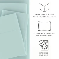 Casual Comfort™ Premium Ultra Soft Microfiber Wrinkle Free 4 Piece Sheet Set or 2 Pillowcases