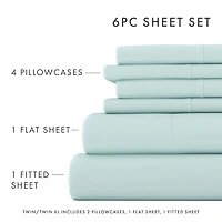 Casual Comfort™ Premium Ultra Soft Microfiber Wrinkle Free 6 Piece Sheet Set