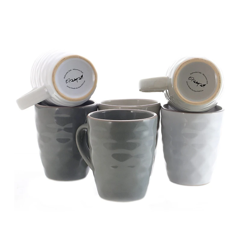 Elama 12oz 6-pc. Stoneware Dinnerware Set