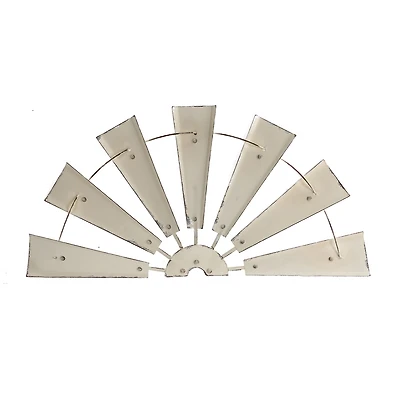 Glitzhome Vintage Half Wind Spinner Metal Wall Art