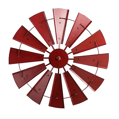 Glitzhome Vintage Wind Spinner Wall Sign