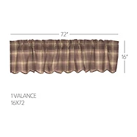 Vhc Brands Dawson Star Rod Pocket Scallop Valance