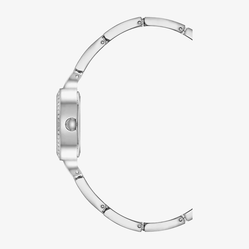 Armitron Womens Crystal Accent Silver Tone Bracelet Watch 75/5902mpsv