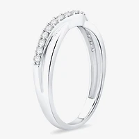 1/4 CT.T.W. Natural Diamond 10K or 14K Gold Curved Wedding Band