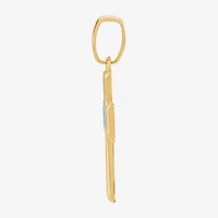 Womens 14K Gold Cross Pendant