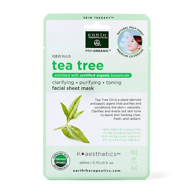 Earth Therapeutics 5 Pack Organic Assorted Beauty Mask