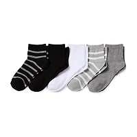 Thereabouts Little & Big Kid Boys 10 Pair Quarter Ankle Socks