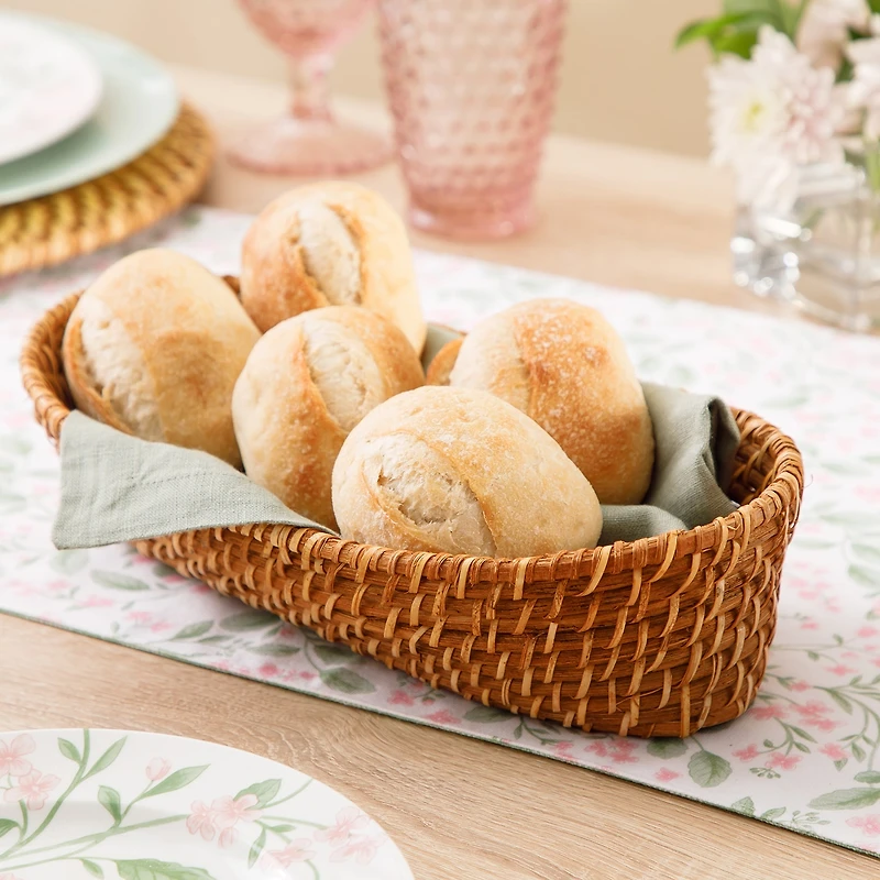 Martha Stewart Rattan Oval Bread Basket
