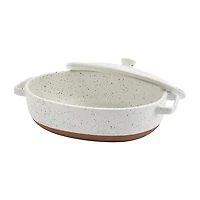 Denmark Speckled Stoneware 3.2-qt. Oval Casserole with Lid