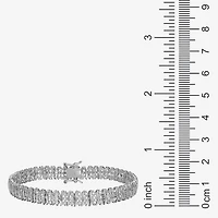 Sparkle Allure Womens Natural Diamond Accent Pure Silver Over Bronze 7.25 Inch Tennis Bracelet