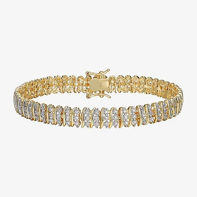 Sparkle Allure Womens Natural Diamond Accent 7.25 Inch Tennis Bracelet