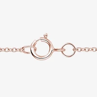 Womens Genuine Red Garnet 14K Rose Gold Over Silver Pear 18 Inch Pendant Necklace