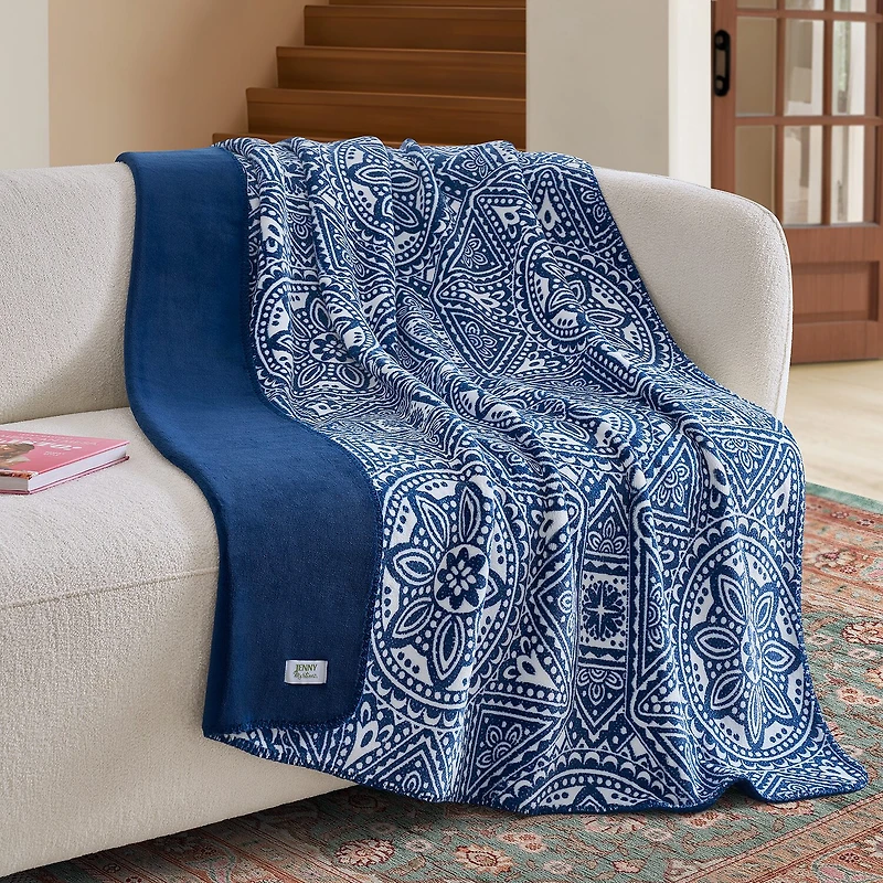 Jenny Martinez Sonora Medallion Reversible Coco Plush Throw
