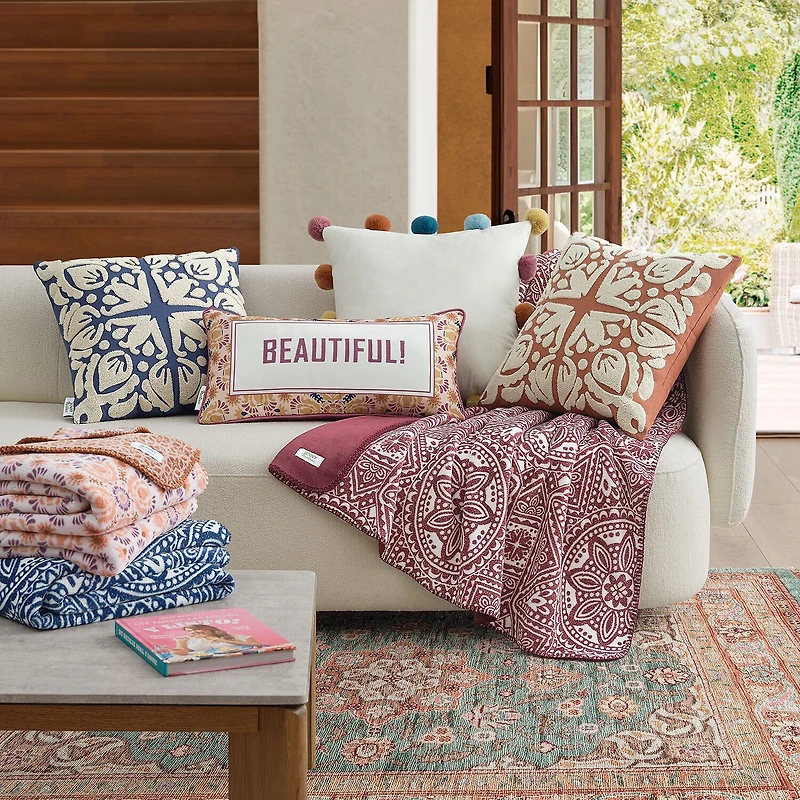 Jenny Martinez Sonora Medallion Reversible Coco Plush Throw