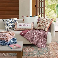 Jenny Martinez Sonora Medallion Reversible Coco Plush Throw