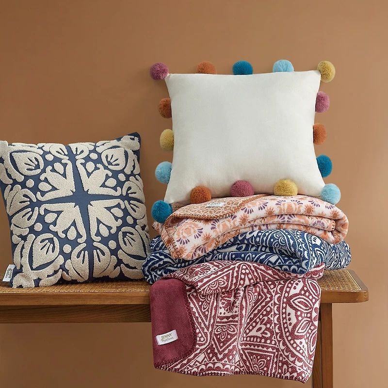Jenny Martinez Sonora Medallion Reversible Coco Plush Throw