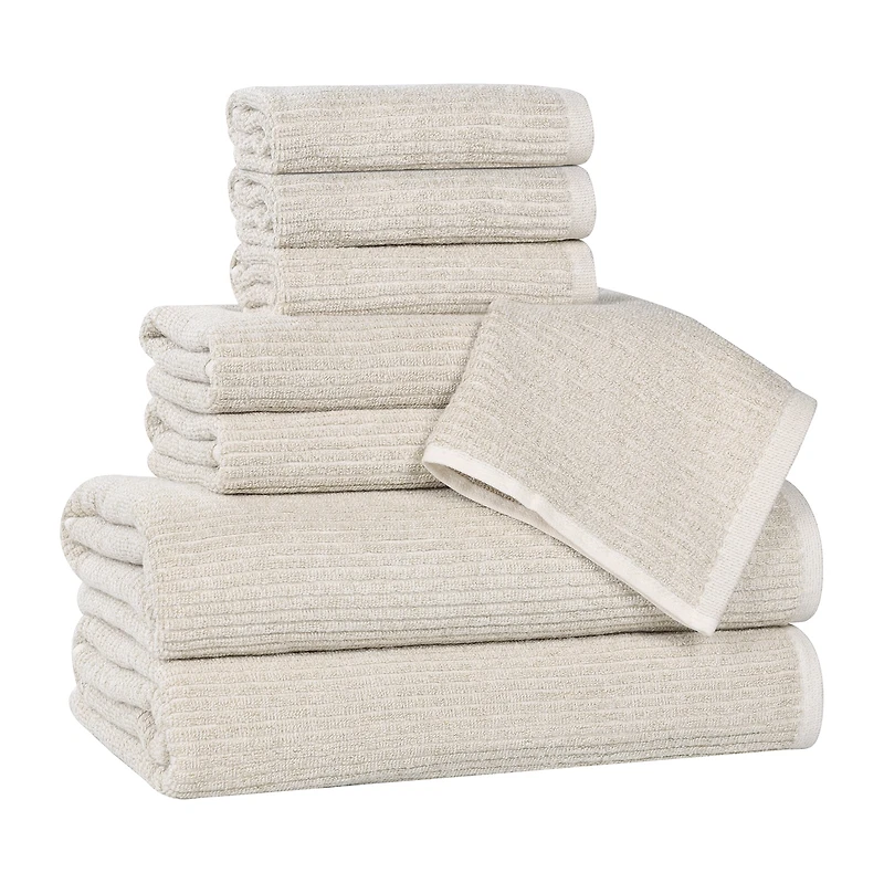 SUPERIOR® Destin Collection 8-pc. Quick Dry Solid Bath Towel Set