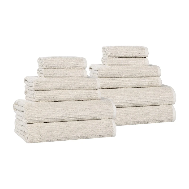 SUPERIOR® Destin Collection 12-pc. Quick Dry Solid Bath Towel Set
