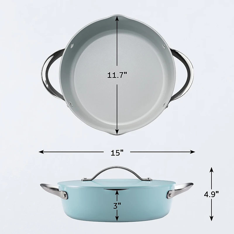 Tramontina Fiora Ceramic 4.25-qt. Saute Pan