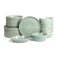 Stone + Lain Claire 24-pc. Stoneware Dinnerware Set
