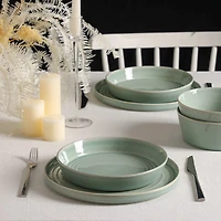 Stone + Lain Claire 24-pc. Stoneware Dinnerware Set