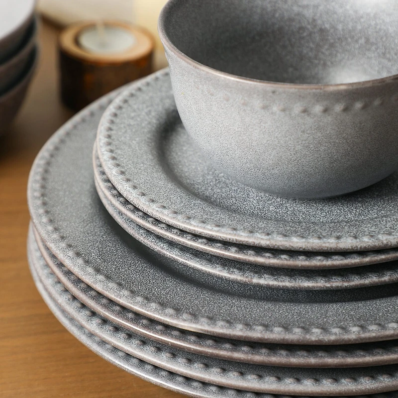 Stone + Lain Comet 12-pc. Stoneware Dinnerware Set