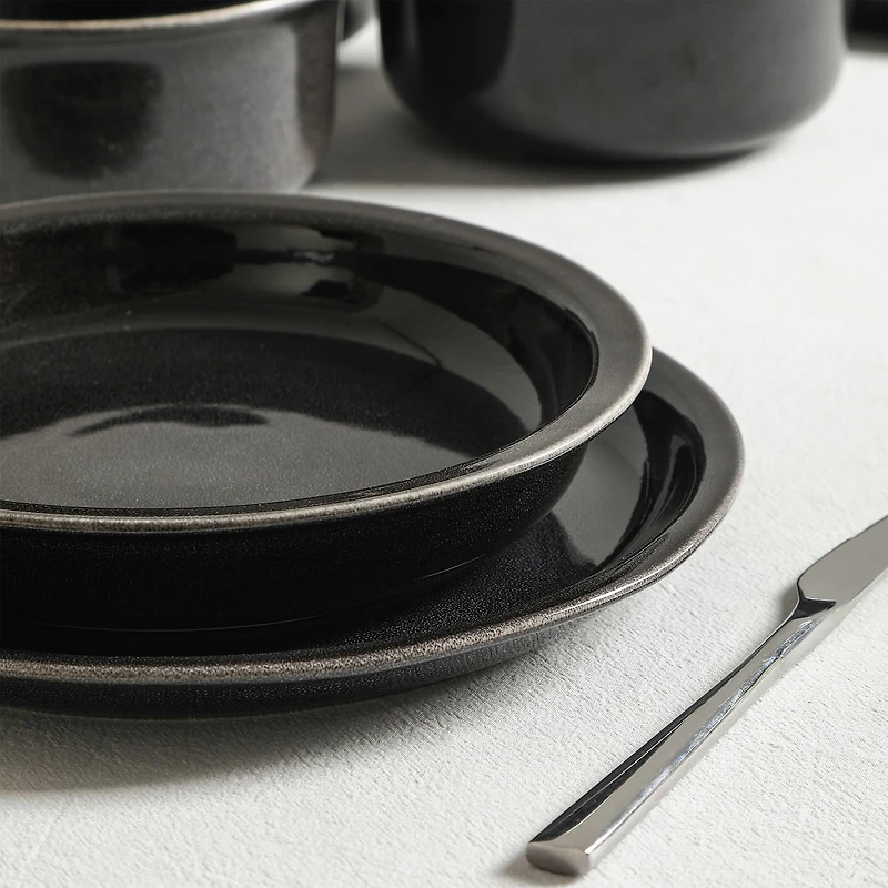 Stone + Lain Slate 12-pc. Stoneware Dinnerware Set
