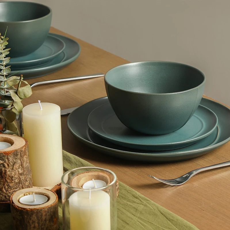 Stone + Lain Infinity 8-pc. Stoneware Dinnerware Set