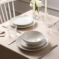 Stone + Lain Linea 4-pc. Stoneware Dinnerware Set