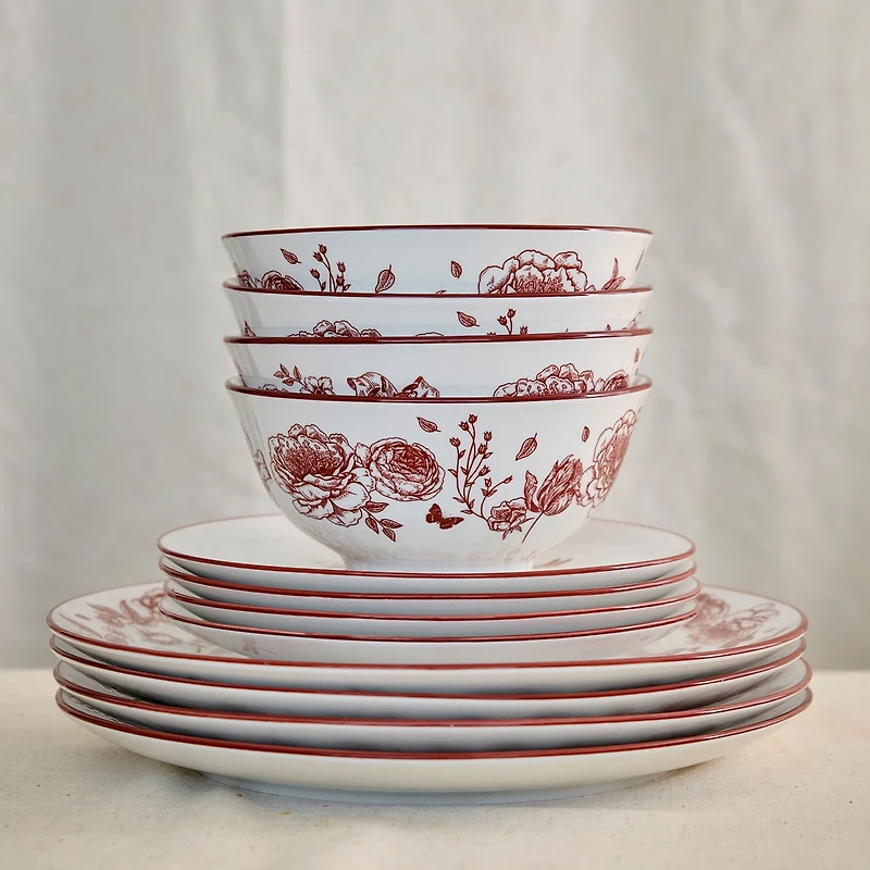 Stone + Lain Esme 12-pc. Porcelain Dinnerware Set