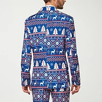 Suitmeister Nordic Christmas Mens Slim Fit Blazer