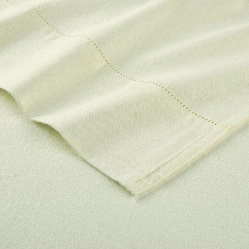 Pointehaven Cotton Brushed 180 Gsm Solid Flannel Sheet Set