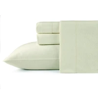Pointehaven Cotton Brushed 180 Gsm Solid Flannel Sheet Set