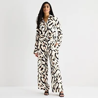 Bold Elements Womens Y Neck Long Sleeve Blouse