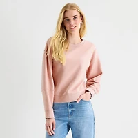 A.N.A Womens Crew Neck Long Sleeve Sweatshirt