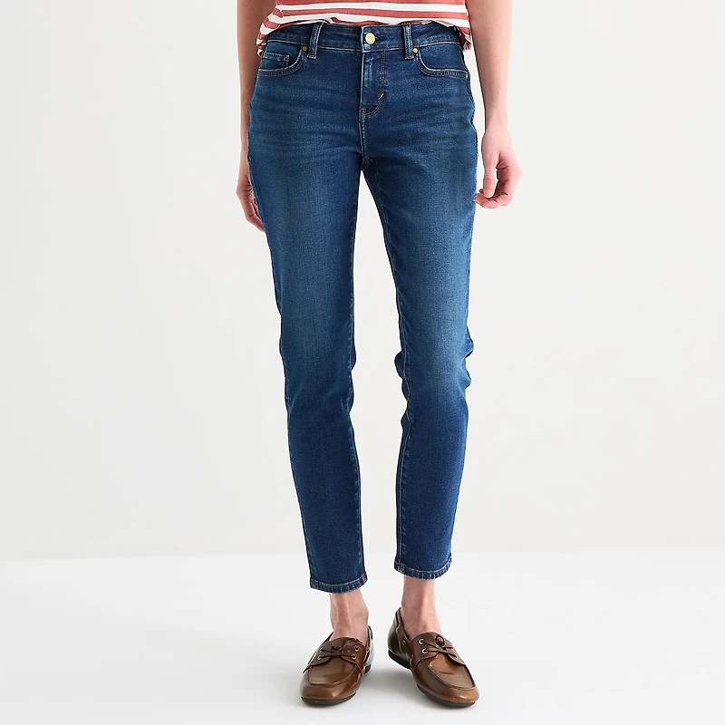 a.n.a Womens Mid Rise Skinny Fit Jean
