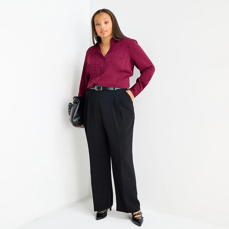 Worthington Plus Womens Everyday Pant